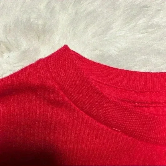 Holiday Time Christmas Santa Shirt Red & White Long Sleeved Size Extra  Small - Picture 2 of 16